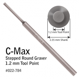 GRS Polotovar rydla C-Max kulatý O 1,2 mm, hrot 12 mm